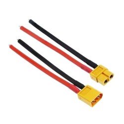  - XT60 Dişi Erkek Lipo Pil Şarj Kablosu Seti - 10cm, 16AWG
