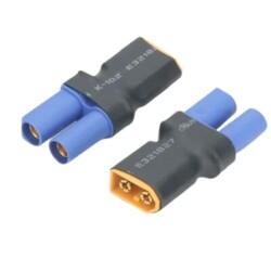 - XT60 Erkek - EC3 Dişi Dönüştürücü Konnektör  - XT60 Erkek - EC3 Dişi Dönüştürücü Konnektör
