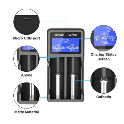 Xtar VC2 Li-ion 18650 Pil Şarj Cihazı