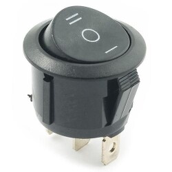 Çin - Yuvarlak Anahtar - Siyah, Işıksız, 3p, 3 Konumlu Çin - Yuvarlak Anahtar - Siyah, Işıksız, 3p, 3 Konumlu